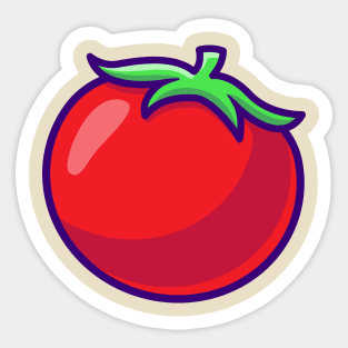 Tomato Vegetable Cartoon Sticker